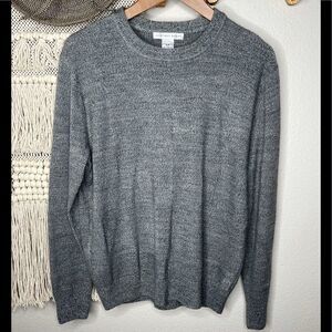 Geoffrey Beene Gray Acrylic Sweater Small